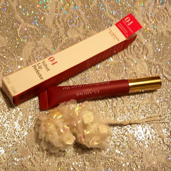 🧚‍♀️#4 VELVET RASPBERRY Clarins Velvet Lip Perfector NWT - Picture 5 of 6